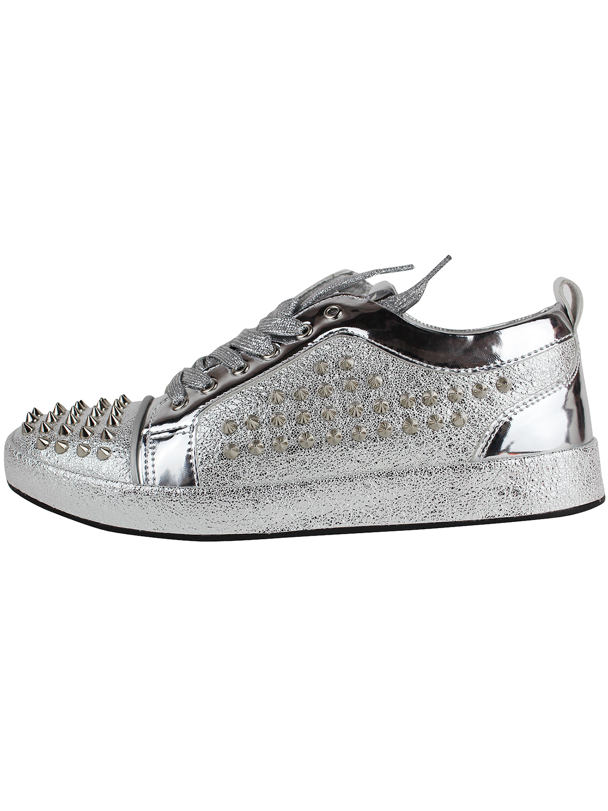 white and silver designer shoes