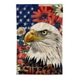 thumbnail image 2 of PHYHOO Garden Flag Star Striped Eagle Welcome Friends Vertical Double Sided Patriotic Memorial Day Independence Day Holiday Yard Outdoor Decorations White, 2 of 6