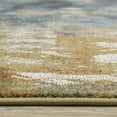 thumbnail image 3 of 5' X 7' Blue Gold Teal Rust Grey And Beige Abstract Power Loom Stain Resistant Area Rug, 3 of 10
