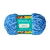 The Pioneer Woman Heathered Velvet Yarn, 77.6 yd, Bright Blue, 100% Polyester, Super Bulky