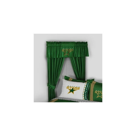 Sports Coverage Inc. NHL Dallas Stars Rod Pocket Window Treatment Set (Set of 2)