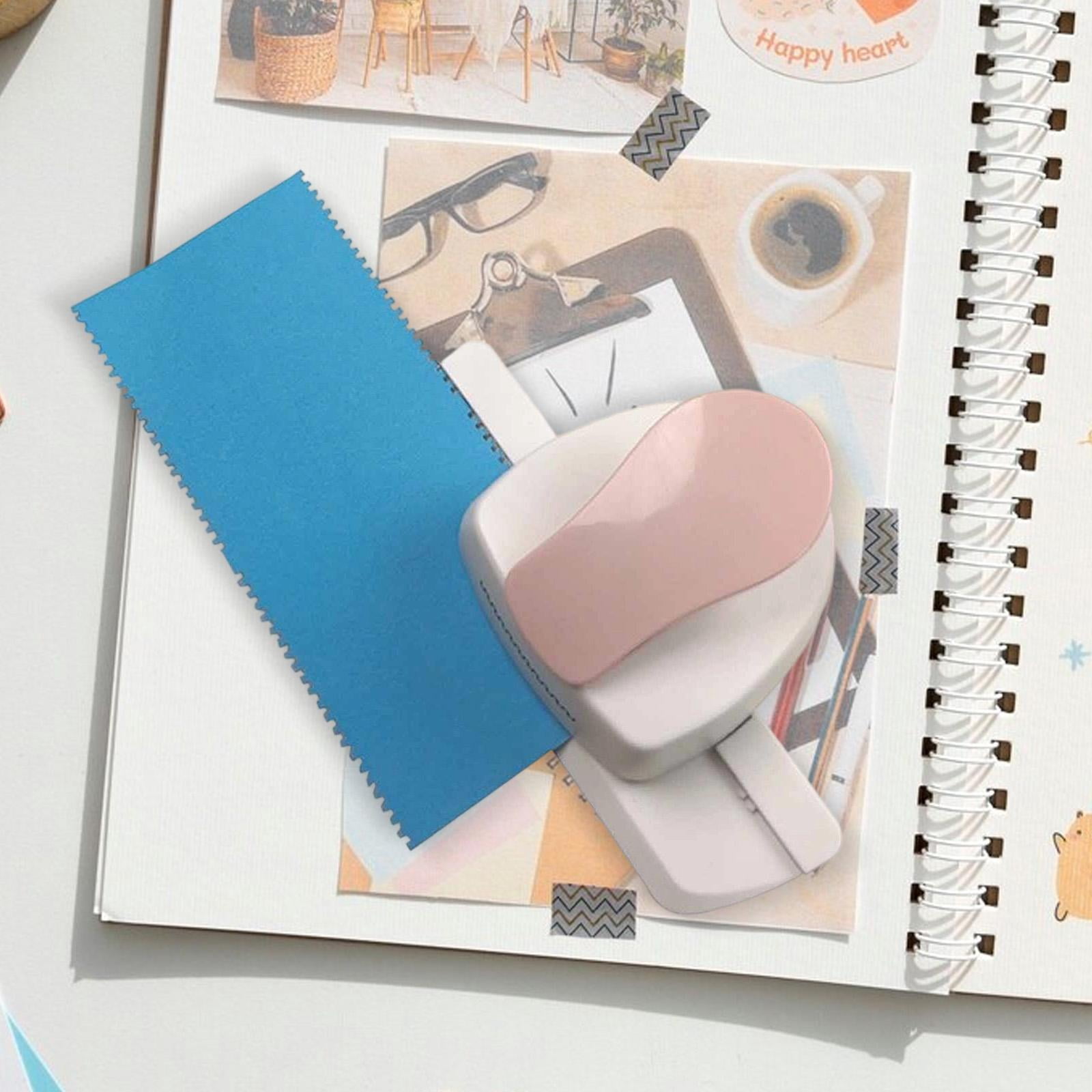 HOMYL Creative Border Punch Office Craft Punch Scrapbook Edge Embossing Punch DIY Card Pink