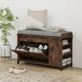 thumbnail image 2 of HOMCOM Banc à Chaussures avec Tiroir Rabattable, Coussin, 6 Paires pour Entrée, 2 of 10