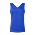thumbnail image 7 of Women’s Casual Satin Tank Tops Sleeveless V Neck Camisole Shirt, Silky Soft Lightweight Summer Cami Blouse, Fashion Tops Blue, 7 of 7