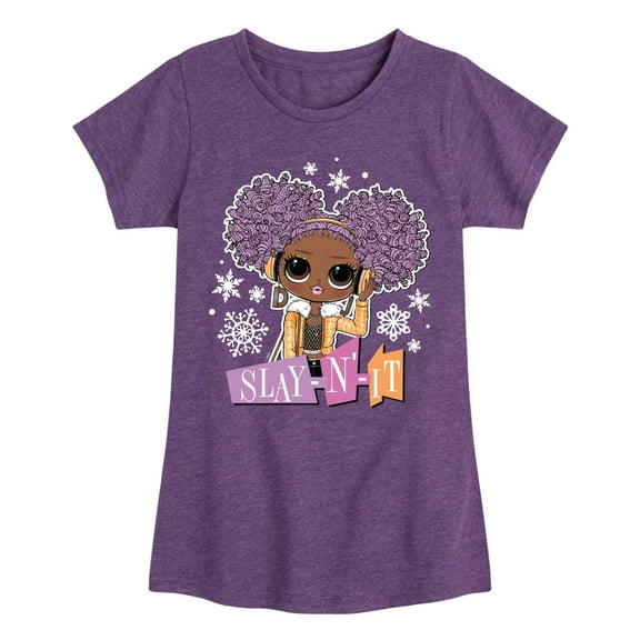 LOL OMG - Winter Dolls - Slay N' It - Toddler & Youth Girls Short Sleeve Graphic T-Shirt