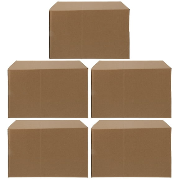 5 Pcs Packing Boxes Storage Boxes Packaging Big Cartons Express Box Box Half Height Corrugated Cardboard