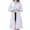White, variant on Womens Long Sleeve Lab Coat Scrub Jacket Medical Uniform Multi Pocket Easy Care Lightweight Workwear White M