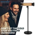 thumbnail image 7 of SereneLife Infrared Patio Heater, Electric Patio Heater for Indoor/Outdoor Use, (Black), 7 of 7