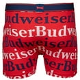thumbnail image 4 of Budweiser Beer Repeating Text Brand SAXX Men's Boxer Briefs-Small (28-30), 4 of 5