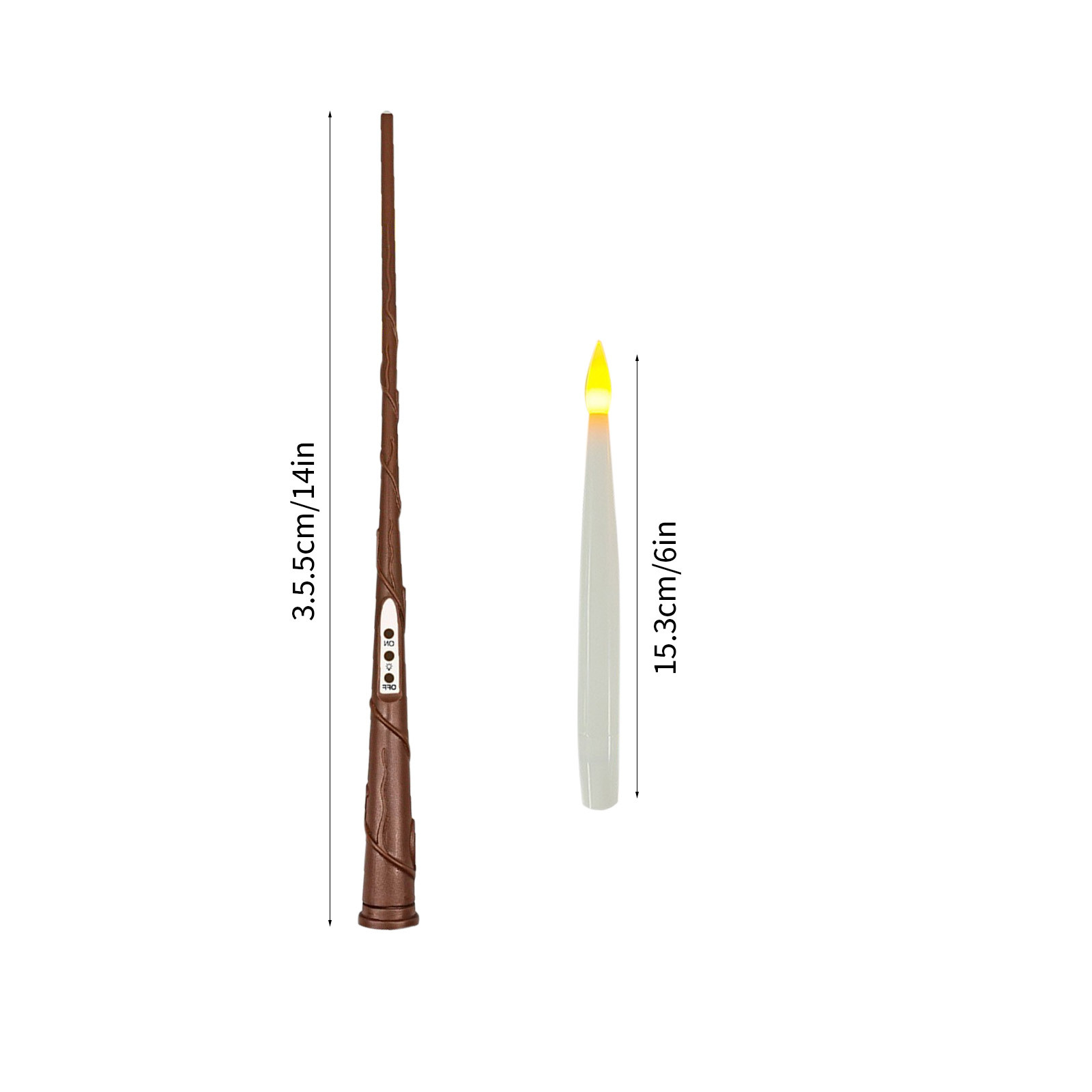 CASAFUN 20pcs Flameless Taper Floating Candles with Magic Wand Remote, Flickering Warm Light, Battery Operated LED Electric Window Candle, Decor for Christmas, Wedding, Halloween, Birthday Party