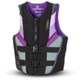 thumbnail image 1 of O'Brien Focus Jacket Vest for Women, Black and Purple, Small, 1 of 6
