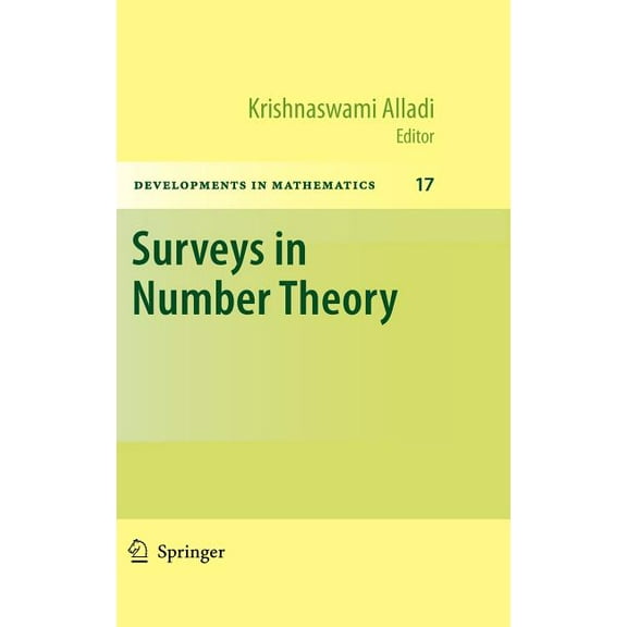 Developments in Mathematics Surveys in Number Theory, Book 17, (Hardcover)