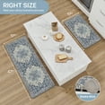thumbnail image 4 of KUETH Kitchen Mats for Floor, Kitchen Rug with Anti Fatigue, Non Slip Washable Kitchen Rug, Set of 2 Kitchen Mat 17"x47"+17"x30", Runner Rug with Waterproof for Bathroon and Bedroom, 4 of 8