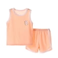thumbnail image 2 of Asgosdo Girls Clothes Rabbit Print Sleeveless Tank Top&Elastic Waist Shorts 2 Piece Set For Summer Size 0-8 Years, 2 of 5