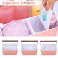 thumbnail image 4 of Carrito de ducha BYUNER Divided, grande, plástico, rosa, 4 of 6