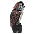 thumbnail image 2 of Señuelos de búho para asustar a los pájaros, ardillas, búhos para asustar a los pájaros, cabezal giratorio de 360 ​​grados, señuelo de búho de plástico para asustar a los pájaros, disuasorio, 2 of 5