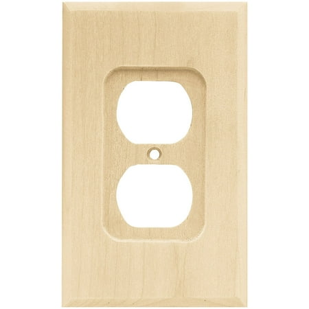 Wood 12 Inch Square Plate - Brainerd Wood Square Single Duplex Wall Plate