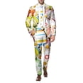 thumbnail image 1 of RTKFRFL Men's Easter Suit Set 2 Piece Festive Holiday Outfit Slim Fit Blazer Jacket and Matching Trousers Funny Graphic Print Party Suit for Spring Celebrations Size Small to 3XL, 1 of 4