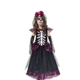 thumbnail image 1 of Disfraz de Catrinas para Niñas - Traje Día de Muertos - Vestido de Calaca - Disfraces de Esqueletos para Halloween T2, 1 of 5