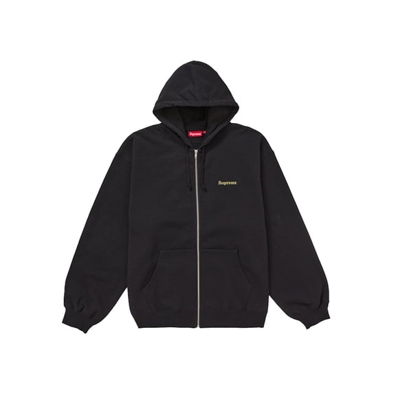Supreme Men's Crest Zip Up Hooded Sweatshirt Black, from StockX