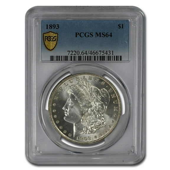1893 Morgan Dollar MS-64 PCGS