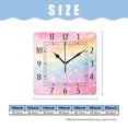 thumbnail image 2 of 10 Inch Wall Clock Battery Operated Silent Clock Decorative for Office, Kitchen, Outdoor, Living Room，Galaxy Unicorn Pastel Rainbow Creative, 2 of 4