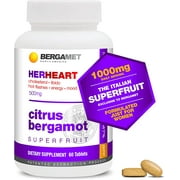 Citrus Bergamot HERHEART, Heart Health Supplement, Support for Cholesterol & Blood Pressure, Mood, Metabolism & Energy, Weight Management,