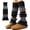 Black, variant on Thick Knit Leg Warmers for Women Warm Slouch Long Socks for Winter Y2k 80s boho Leg Warmers