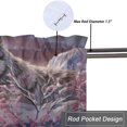 thumbnail image 5 of Wolf Printed Window Curtains Valances Winter Scene Rustic Snowy Forest Pine Tree Nature Landscape Rod Pocket Window Valance for Living Room Bathroom Bedroom Kitchen 54 by 18 in, 1 Panel, 5 of 6