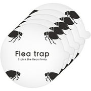 CS Lewis Flea Trap Sticky Sticker Disposable Fly Killer Paper Round Simple Installation Glue Discs for Home 5PCS