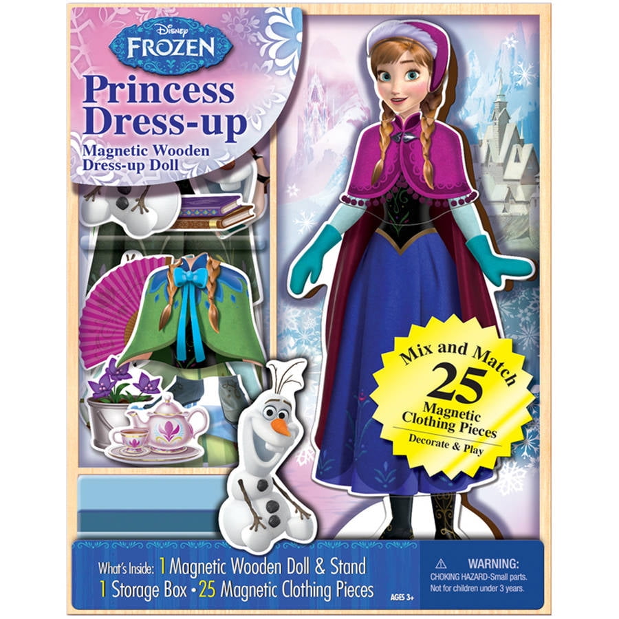 Disney Frozen Anna Princess Dressup Wooden Play Set, 25pc