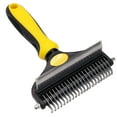 thumbnail image 2 of Pet Detangling Brush Dog & Cat Grooming Tool for Mats & Shedding Sided Deshedding Comb, 2 of 7