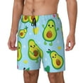 thumbnail image 2 of Fotbe Cartoon Avocado Men’s Swim Trunks Quick Dry Swim Shorts Board Shorts with Mesh Lining-X-Large, 2 of 9
