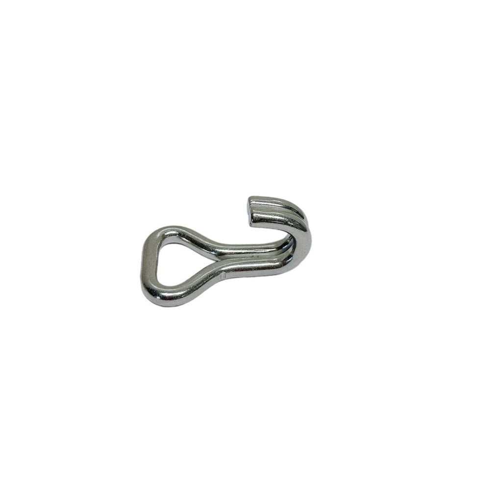 1" Marine Grade J Web Hook J Hook Rigging Stainless Steel 400 Lbs Load Cap. 4 Pc
