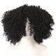thumbnail image 4 of Peluca de Cabello rizado negro corto 12 pulgadas fibra química Yuxing para mujer africana con flequillo, 4 of 5