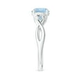thumbnail image 3 of Angara Natural 1.12 Ct. Aquamarine Solitaire Ring in 14K White Gold for Women (Ring Size: 4.5), 3 of 10