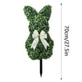 thumbnail image 4 of Binwennn Rabbit Shape Insert Green Rabbit Shape Potted Easter Bunny Suitable For Easter Porch Decoration Outdoor/indoor Flat Green Ground Plug B1 Large Garden Flag Holder Stand Garden Flag Holder, 4 of 7