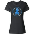 thumbnail image 3 of Inktastic Word Circle-Colon Cancer Awareness Women's T-Shirt, 3 of 5