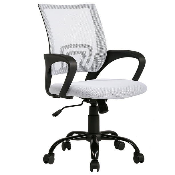 White Ergonomic Mesh Computer Office, White Office Computer Chairs