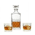 thumbnail image 2 of Better Homes and Gardens Sylvan Clear Glass Decanter and DOF 3 Pack Set, 2 of 5