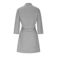thumbnail image 3 of Elvqul Womens Waffle Robes Plus Size Women's Robe Short Comfortable Gray Bathrobe Robe, 3 of 9