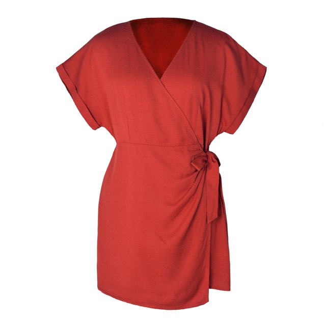 HBFAGFB Womens Jumpsuit Solid Color Simple V Neck Short Sleeve Rompers for Women Dressy Red Size XL