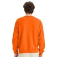 thumbnail image 4 of Hanes High Visibility Safety Sweatshirt for Men | Hi Vis Fleece Reflective Safety Orange Work Wear Made with 7.8oz 50/50 US Grown Cotton/Polyester Crewneck Pullover Sweater, Pack 3 Size-L, 4 of 5