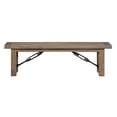 thumbnail image 3 of Modus Autumn Solid Wood Dining Bench in Flint Oak, 3 of 3