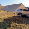LisFaxbo Portable Car Rear Car Side Awning Rooftop Tent Sun Shade Waterproof SUV Outdoor Camping Shelter