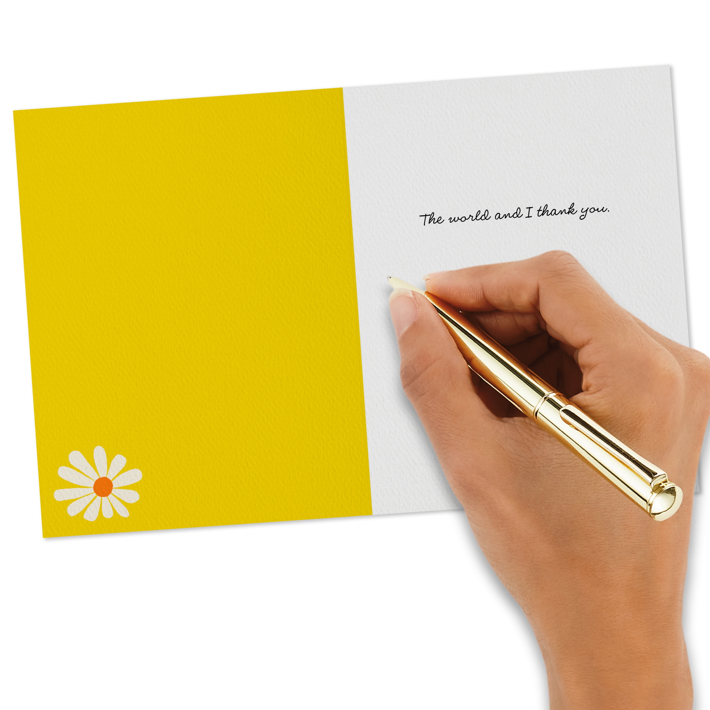Hallmark Good Mail Thinking of You or Thank-You Card (You Happy Up the World)