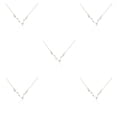 thumbnail image 1 of Minnieouse Ins Constellations Theme Amistad Collar Rhinestone Cómodo Delicado con Display Card Colgante para Lover Festival Gifts Piscis Silver Piscis Plata 5piezas Minnieouse CBP222151, 1 of 1