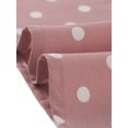 thumbnail image 5 of INSPIRE CHIC Women's Polka Dots Button Decor V Neck Split Belted Dress Pink L, 5 of 5