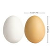 thumbnail image 3 of RUIG 1 Pcs Wooden Easter Eggs Faux Eggs for DIY Easter Eggs Realistic Fake Eggs Crafts and Easter Decorations Eggs for Kids Easter Crafts DIY Decor Party Favors (White), 3 of 7