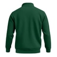 thumbnail image 6 of Men's Soild Color Quarter Zip Pullover, Mock Neck Fleece Sweatshirt with Zipper Chest Pocket, Casual Long Sleeve Lightweight Slim Fit Sweatshirt for Fall Winter Blackish Green L, 6 of 9
